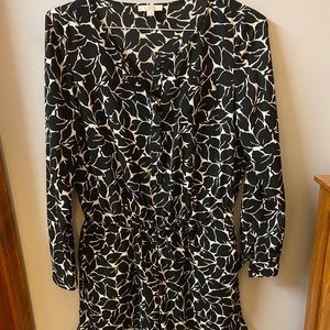 Loft black and white romper